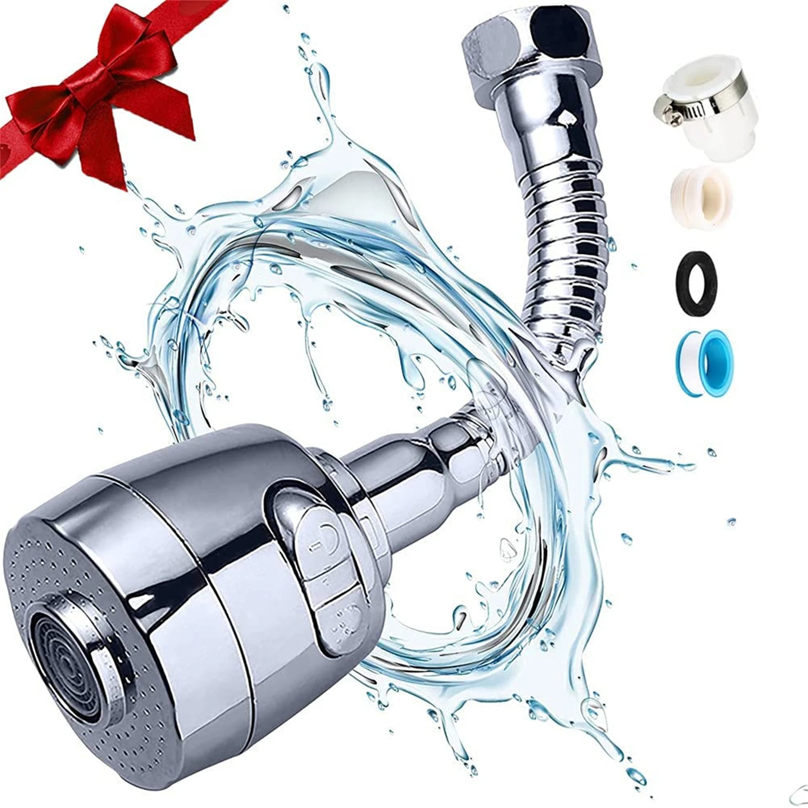 360 Degree Sink Sprayer Flexible Faucet Sprayer For Kitchen- 360 Degree Rotatable Abs Anti-splash Faucet Sprayer Flexible Faucet 
360 Degree Sink Sprayer Flexible Faucet Sprayer For Kitchen- 360 Degree Rotatable Abs Anti-splash Faucet Sprayer Flexible Faucet