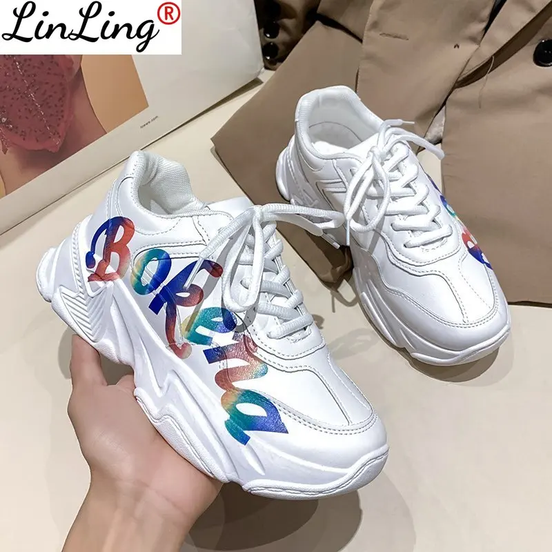 Women Casual Shoes White Walking Shoes Women Fashion Chunky Sneakers Hot Sale Student Popular Fitness Shoes Tenis Feminino 2021 
Women Casual Shoes White Walking Shoes Women Fashion Chunky Sneakers Hot Sale Student Popular Fitness Shoes Tenis Feminino 2021