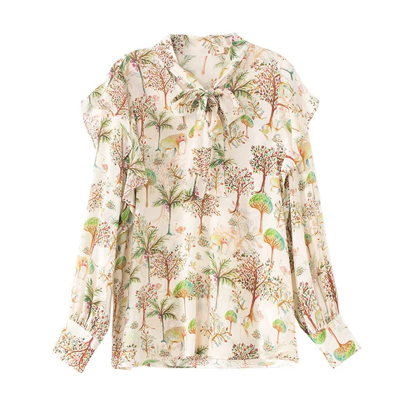 Высококачественная Весенняя и летняя блузка в китайском стиле, 100% шелк, ретро Женская свободная рубашка с цветочным принтом, топ S-XL
Высококачественная Весенняя и летняя блузка в китайском стиле, 100% шелк, ретро Женская свободная рубашка с цветочным принтом, топ S-XL
