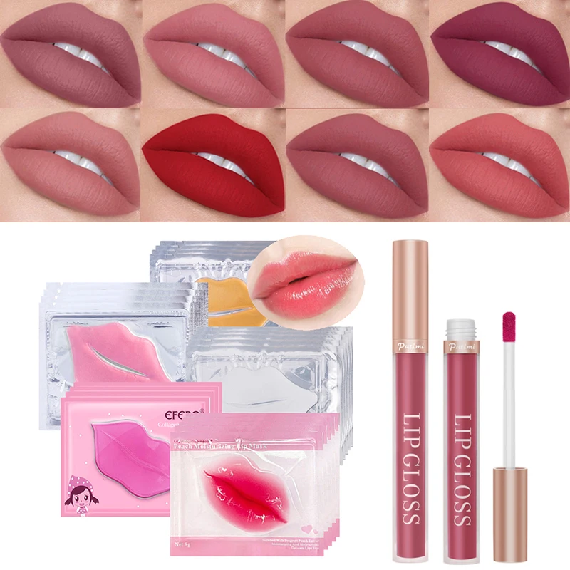 1PCS Velvet Matte Lipstick Lipgloss Lips Tint Pen Nourish Moisturizing Makeup Tools 5PCS Lip Masks Patch Gel Pads Lips Care
1PCS Velvet Matte Lipstick Lipgloss Lips Tint Pen Nourish Moisturizing Makeup Tools 5PCS Lip Masks Patch Gel Pads Lips Care