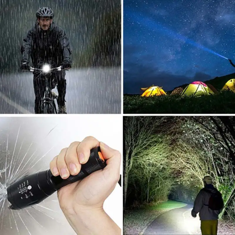 LED Rechargeable Flashlight Pocketman XML T6 linterna torch 4000 lumens 18650 Battery Outdoor Camping Powerful Led Flashlight
LED Rechargeable Flashlight Pocketman XML T6 linterna torch 4000 lumens 18650 Battery Outdoor Camping Powerful Led Flashlight