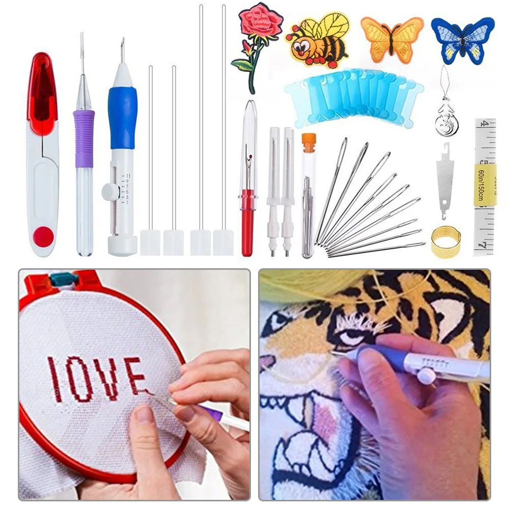 Handcraft Embroidery Starter Cross Stitch Needle Sewing Thread Hoop Frame Kit
Handcraft Embroidery Starter Cross Stitch Needle Sewing Thread Hoop Frame Kit