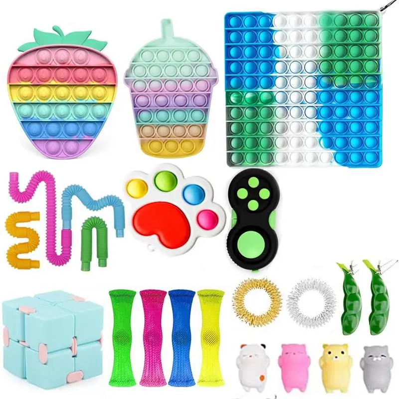 Fidget Toy Set, Simple Dimple Push Bubble Fidget Toys Stress Relief Ball and Anti-Anxiety Toys for Kids Adults
Fidget Toy Set, Simple Dimple Push Bubble Fidget Toys Stress Relief Ball and Anti-Anxiety Toys for Kids Adults