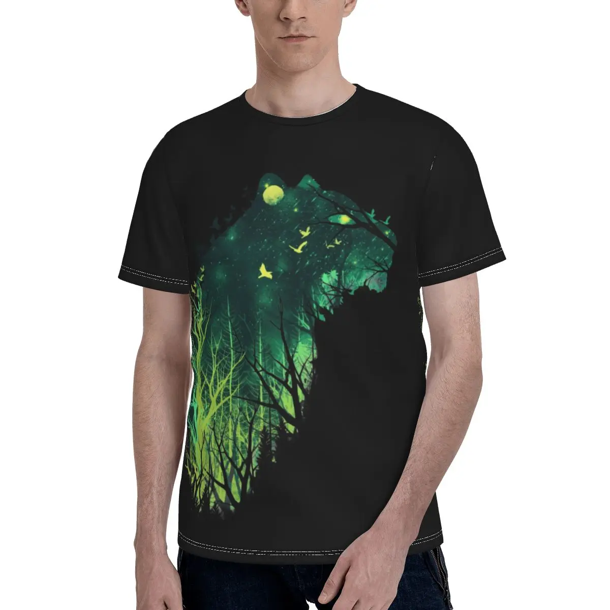 Space Tiger T Shirt Forest Bird Moonlight Funny Polyester Beach T-Shirt Short Sleeve Print Tshirt Oversized Male
Space Tiger T Shirt Forest Bird Moonlight Funny Polyester Beach T-Shirt Short Sleeve Print Tshirt Oversized Male