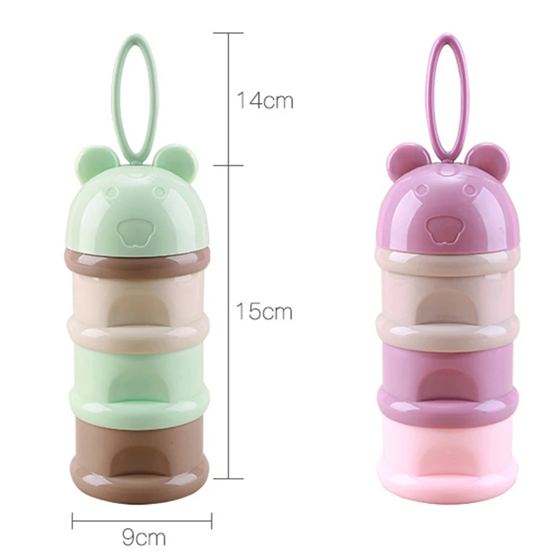 3 layers Bear Style Portable Baby Food Storage Box Essential Cereal Cartoon Infant Milk Powder Box Toddle Snacks Candy Container
3 layers Bear Style Portable Baby Food Storage Box Essential Cereal Cartoon Infant Milk Powder Box Toddle Snacks Candy Container