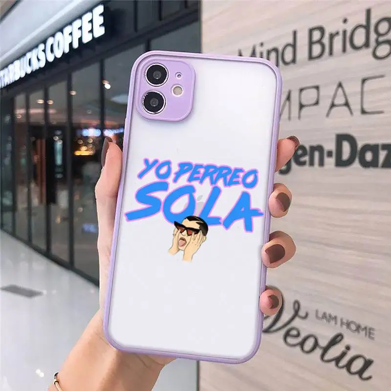 Yo Perreo Sola Bad Bunny Maluma Phone Case matte transparent For purple iPhone 7 8 x xs xr 11 12 pro plus max mini Clear Funda
Yo Perreo Sola Bad Bunny Maluma Phone Case matte transparent For purple iPhone 7 8 x xs xr 11 12 pro plus max mini Clear Funda