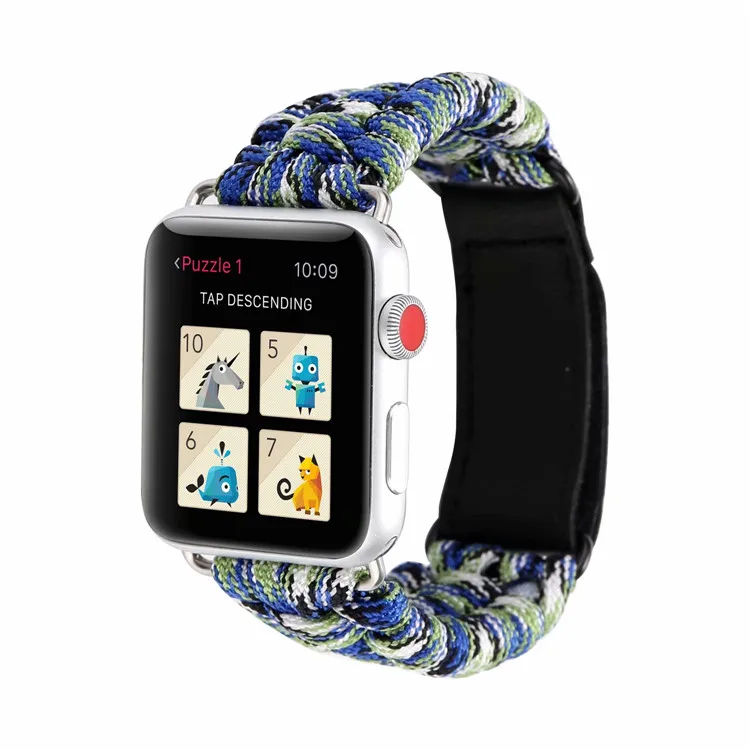 Paracord Survival Bracelet For iwatch band SE 45mm 41 38mm 40mm Nylon Rope strap for Apple Watch Band 42 44mm Series 76543
Paracord Survival Bracelet For iwatch band SE 45mm 41 38mm 40mm Nylon Rope strap for Apple Watch Band 42 44mm Series 76543