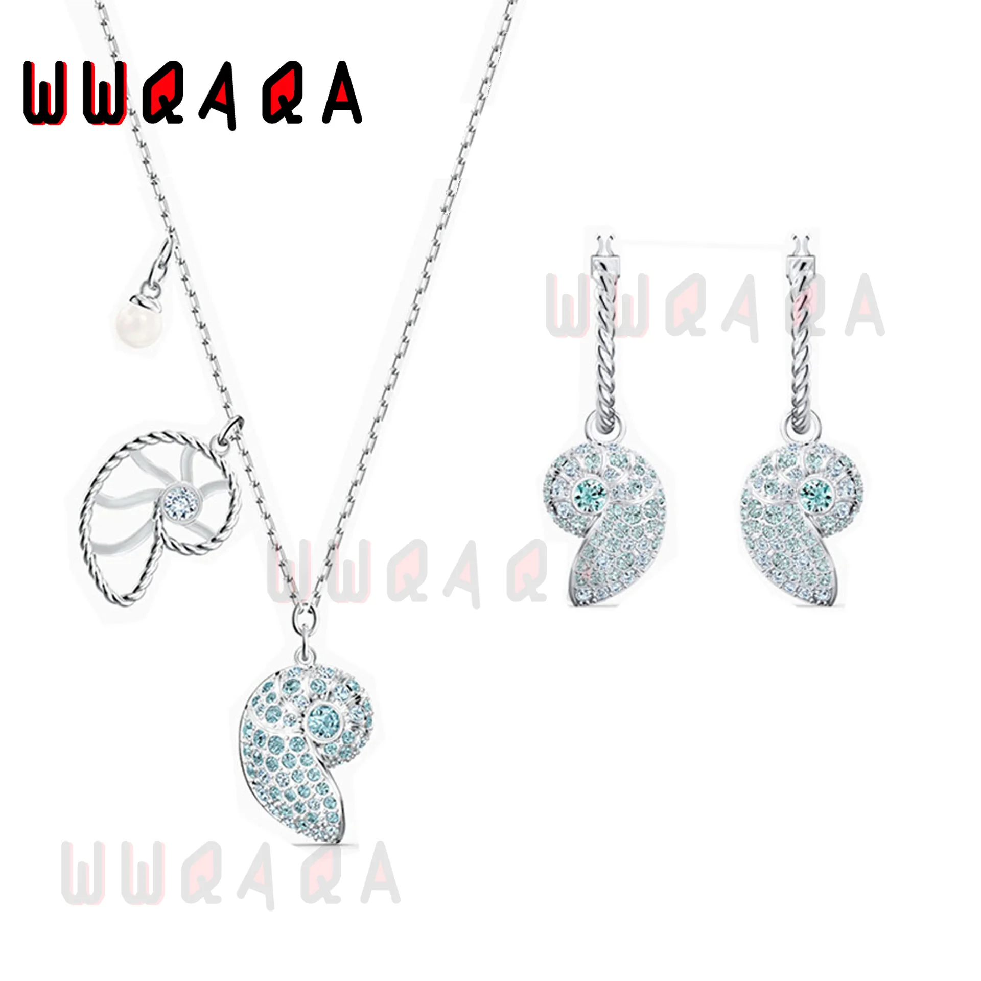 SWA fashion boutique jewelry brand new ocean conch decorative crystal element Necklace Set romantic gift for girlfriend
SWA fashion boutique jewelry brand new ocean conch decorative crystal element Necklace Set romantic gift for girlfriend