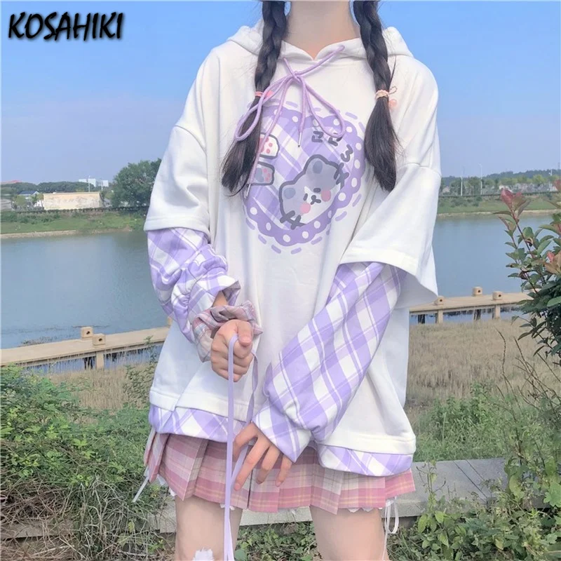 Женская толстовка с капюшоном, в японском стиле Харадзюку
Женская толстовка с капюшоном, в японском стиле Харадзюку