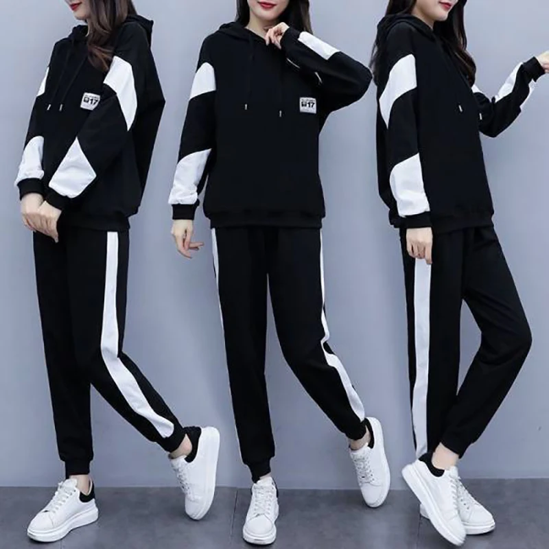 sports suit women's autumn new large size hooded long-sleeved loose two-piece sweater trousers casual running wear
sports suit women's autumn new large size hooded long-sleeved loose two-piece sweater trousers casual running wear