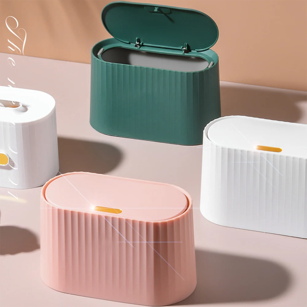 

Mini Small Waste Bins Desktop Garbage Basket Home Dressing Table Plastic Trash Can Office Supplies Dustbins Sundries Barrel Box