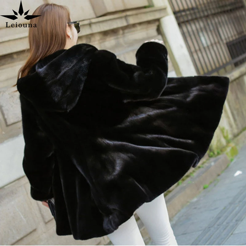 leiouna Solid Plus Size 6XL Winter Hooded Faux Fur Outerwear Female Fashion Fur Coat Warm Mink Fur Jacket Coat Women Parka Tops
leiouna Solid Plus Size 6XL Winter Hooded Faux Fur Outerwear Female Fashion Fur Coat Warm Mink Fur Jacket Coat Women Parka Tops