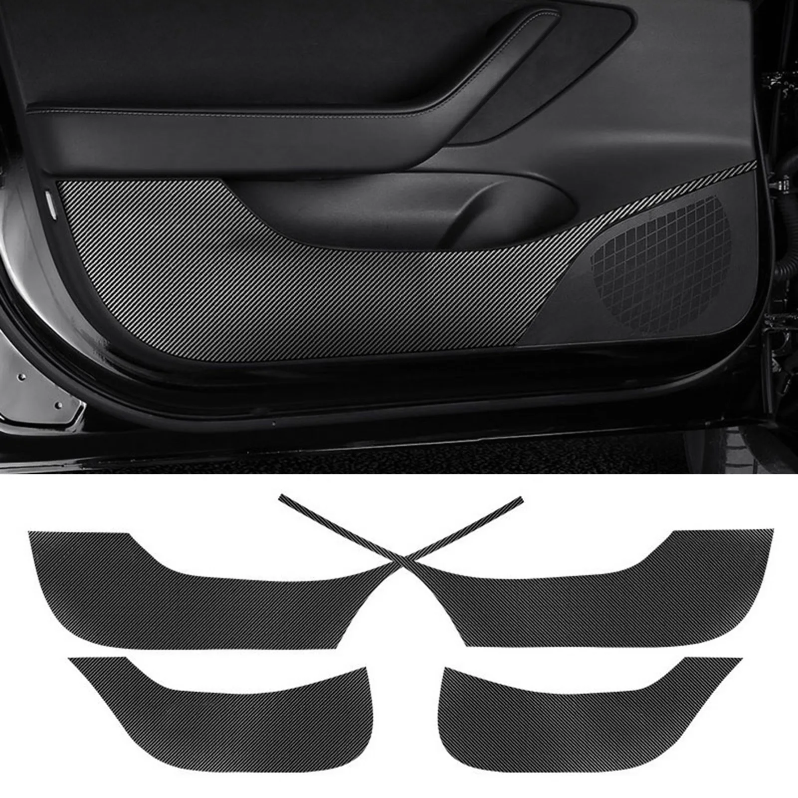 For Tesla Model 3 Door Side Edge Protector Anti-Kick Trim Film Stickers PVC Matte Black 4 Pieces
For Tesla Model 3 Door Side Edge Protector Anti-Kick Trim Film Stickers PVC Matte Black 4 Pieces