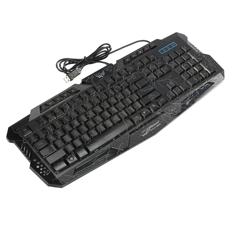 J60 Colorful Backlit Wired Gaming Mouse Set Three-Color Keyboard USB Computer for Games Gamer Working Accessories T84C
J60 Colorful Backlit Wired Gaming Mouse Set Three-Color Keyboard USB Computer for Games Gamer Working Accessories T84C