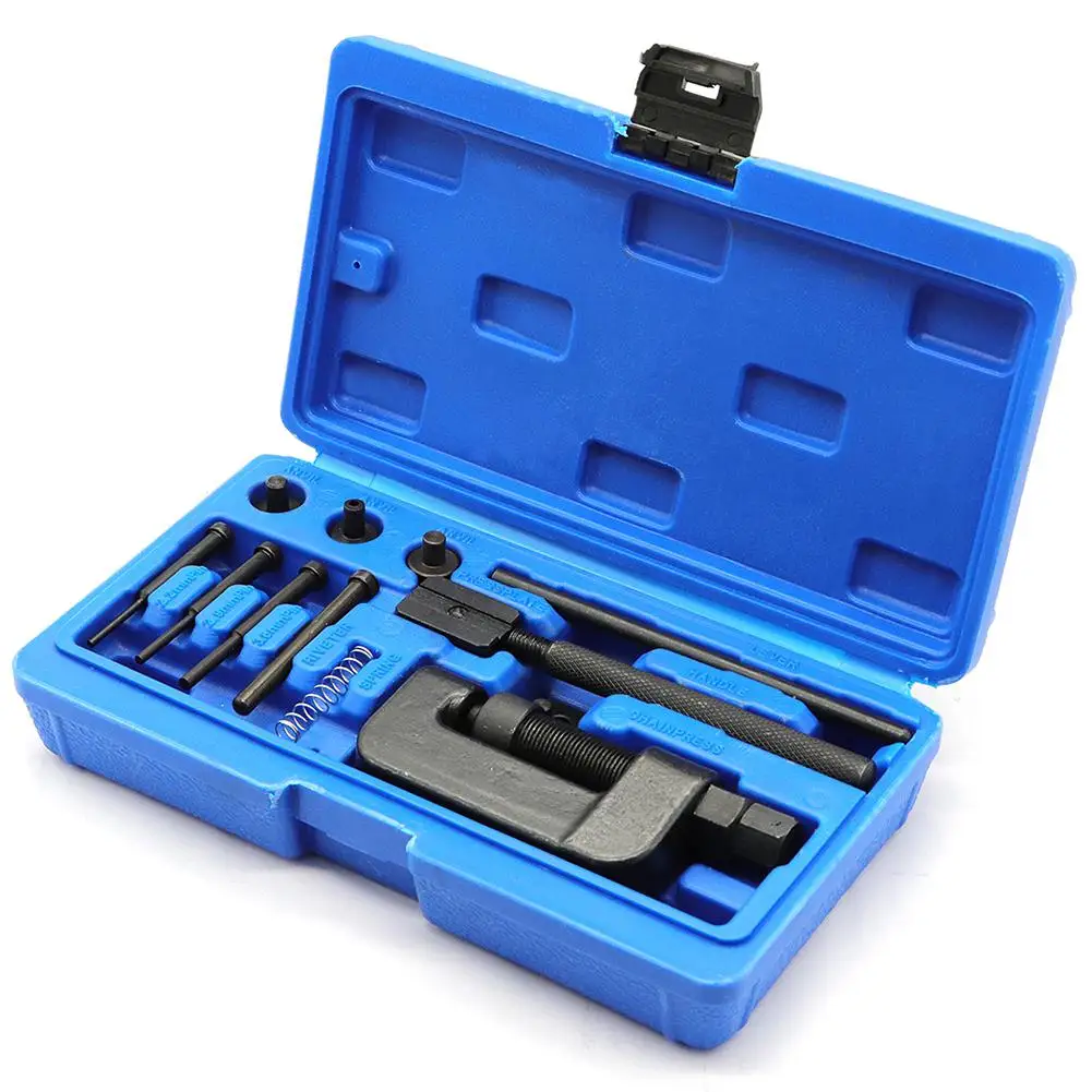 Motorcycle Bike Chain Breaker Splitter Riveting Tool Repair Tools Set Launches Chain Pin Press Motorbike Handle Chain Riveter
Motorcycle Bike Chain Breaker Splitter Riveting Tool Repair Tools Set Launches Chain Pin Press Motorbike Handle Chain Riveter