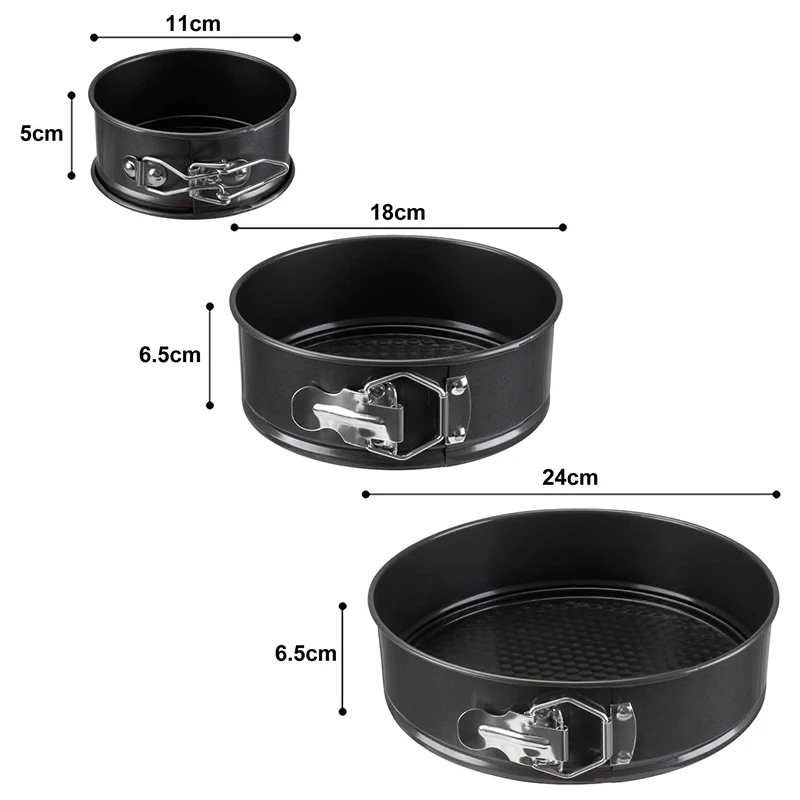 Round Baking Pan, 3 Hole Adjustable Hinged Pan Coated Stainless Steel,Make a Unique Cake for Your Kids,Friends or Family
Round Baking Pan, 3 Hole Adjustable Hinged Pan Coated Stainless Steel,Make a Unique Cake for Your Kids,Friends or Family