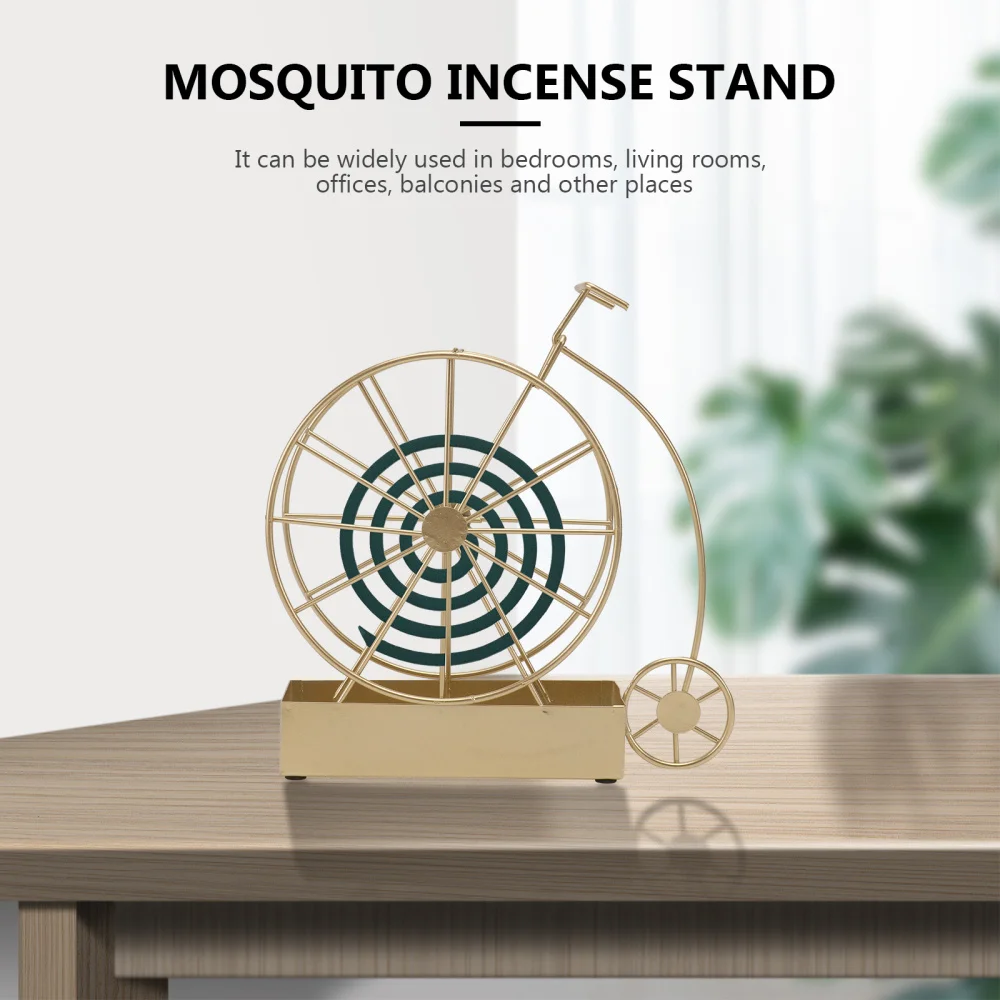 1Pc Household Mosquito Coil Rack Bike Shaped Incense Holder Ornament (Golden)
1Pc Household Mosquito Coil Rack Bike Shaped Incense Holder Ornament (Golden)