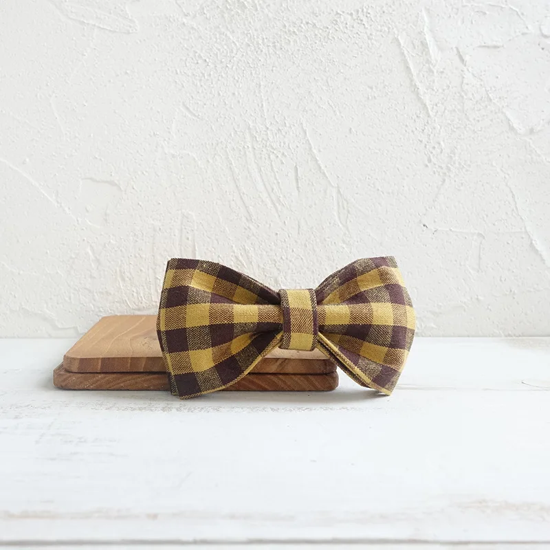 Brown Yellow Plaid Dog Bowtie Pets Collar Accessory Puppy Cat Pet Supplies Grooming Tools Dogs Dismountable Ornamental Bow Ties
Brown Yellow Plaid Dog Bowtie Pets Collar Accessory Puppy Cat Pet Supplies Grooming Tools Dogs Dismountable Ornamental Bow Ties