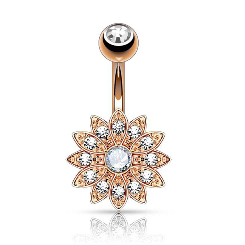 1pc Sunflower Opal Lotus Belly Piercing Belly Button Rings Navel Piercing Ombligo Flower Belly Ring Earring Body Jewelry
1pc Sunflower Opal Lotus Belly Piercing Belly Button Rings Navel Piercing Ombligo Flower Belly Ring Earring Body Jewelry