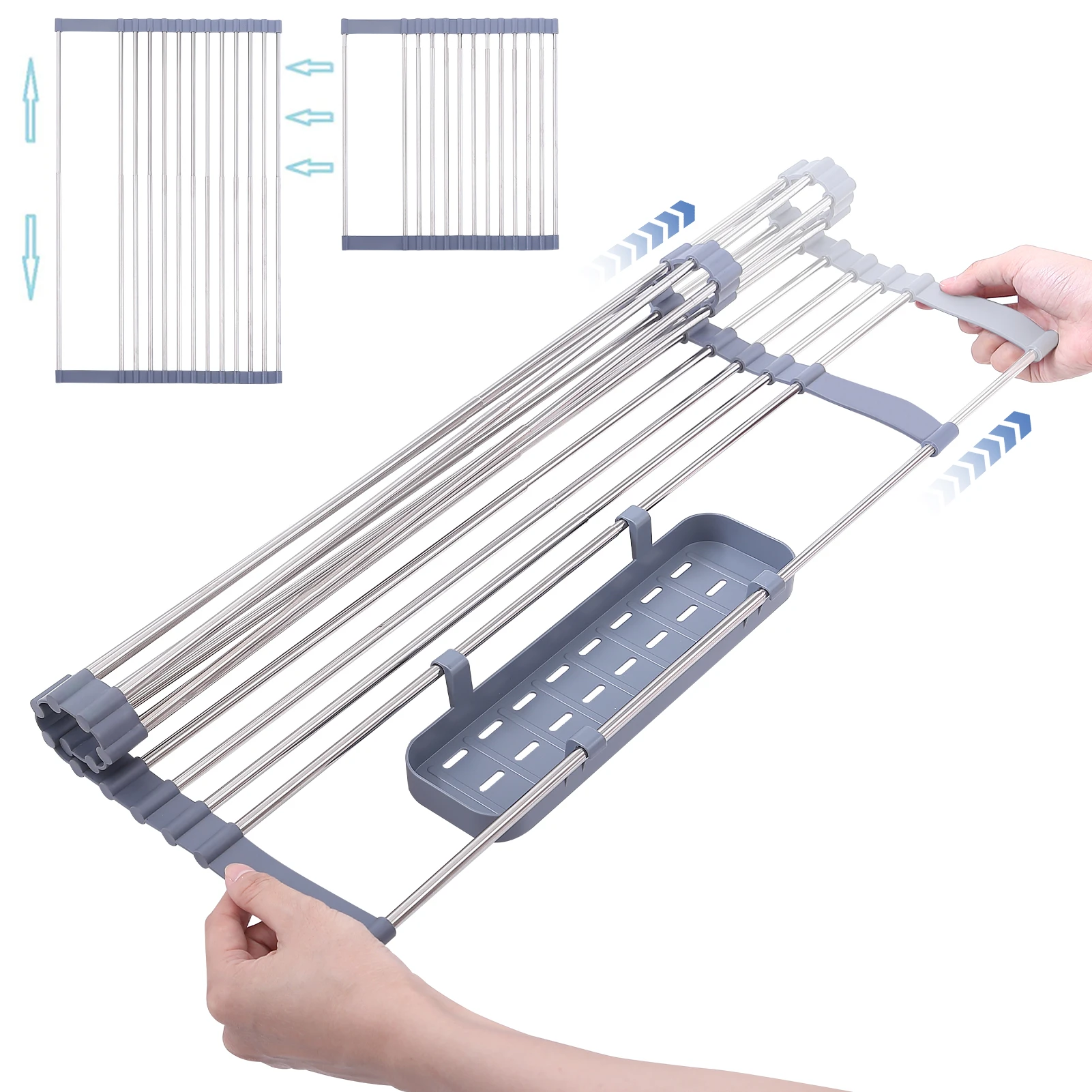 Foldable Dish Drying Rack Bowl Sponge Holder Stainless organizer Retractable Storage Kitchen Drainer Rack Over Sink Drainer
Foldable Dish Drying Rack Bowl Sponge Holder Stainless organizer Retractable Storage Kitchen Drainer Rack Over Sink Drainer