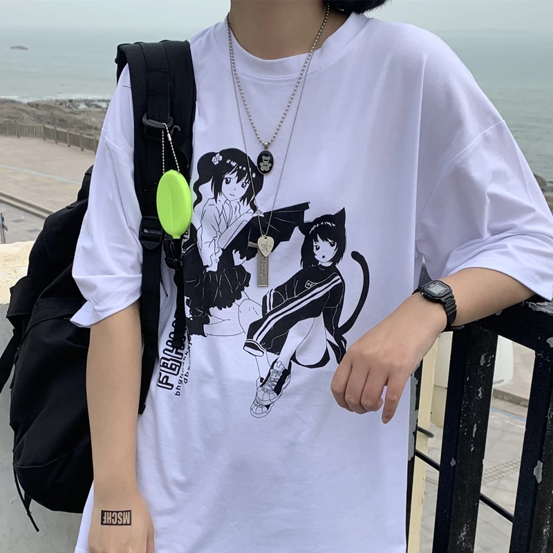 Anime Casual T-Shirt Women's Men's Print Aesthetic T Shirt Dark Edgy Fashion Streetwear Graphic Gothic Tee Cartoons Lovely New
Anime Casual T-Shirt Women's Men's Print Aesthetic T Shirt Dark Edgy Fashion Streetwear Graphic Gothic Tee Cartoons Lovely New
