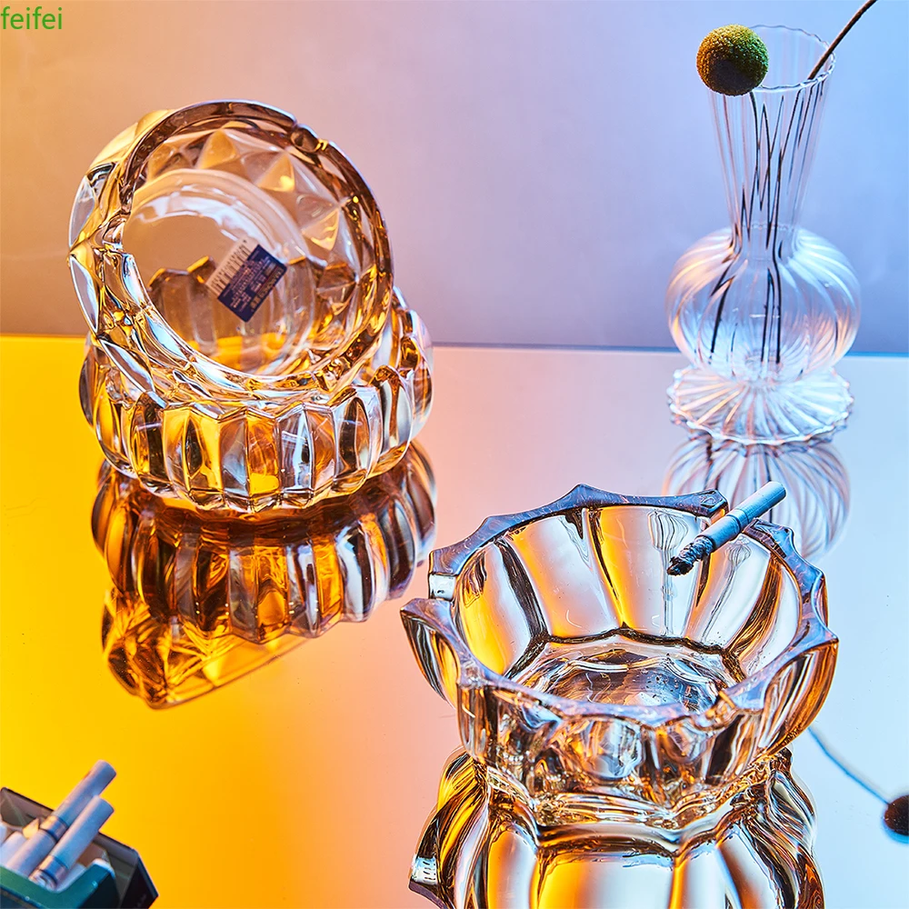 Nordic Light Luxury Ashtray Transparent Glass Crystal Ashtray Home Decor Living Room Bedroom Desktop Decor Ornaments Accessories
Nordic Light Luxury Ashtray Transparent Glass Crystal Ashtray Home Decor Living Room Bedroom Desktop Decor Ornaments Accessories