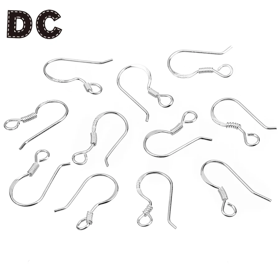 10pcs/lot Silver Color Earrings Accessories Simple Style Hooks Ear Pure Silver Earring Findings
10pcs/lot Silver Color Earrings Accessories Simple Style Hooks Ear Pure Silver Earring Findings