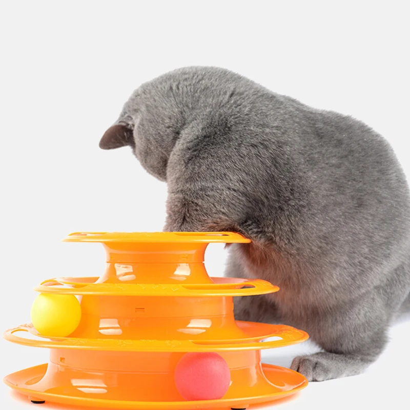 Three Levels pet cat Intelligence Amusement triple disc cat toy Tower Tracks Disc cat toys ball Training Amusement plate cute
Three Levels pet cat Intelligence Amusement triple disc cat toy Tower Tracks Disc cat toys ball Training Amusement plate cute