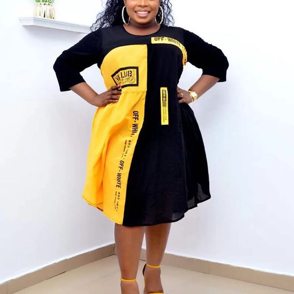 Летнее платье 2021 Новая женская обувь желтого цвета в стиле пэчворк с принтом в виде надписей и длинным рукавом Пуловеры трапециевидной форм...
Летнее платье 2021 Новая женская обувь желтого цвета в стиле пэчворк с принтом в виде надписей и длинным рукавом Пуловеры трапециевидной форм...