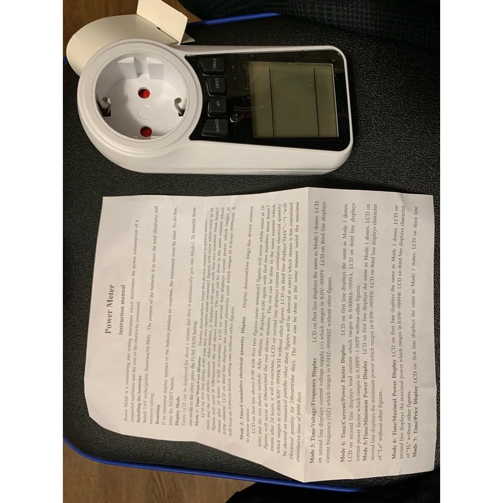 Digital Wattmeter LCD Energy Meter Power Monitor AC Power Meter Socket Power Kilowatt Wattage Voltage Meter US UK AU DE Plug
Digital Wattmeter LCD Energy Meter Power Monitor AC Power Meter Socket Power Kilowatt Wattage Voltage Meter US UK AU DE Plug