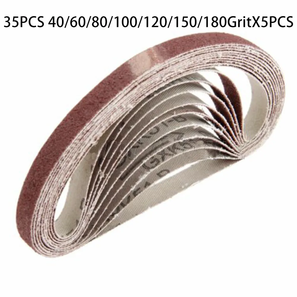 35 Pcs/Set Sanding Belts 330x10mm 40-180 Grits Coarse Grinding Alumina Polishing
35 Pcs/Set Sanding Belts 330x10mm 40-180 Grits Coarse Grinding Alumina Polishing