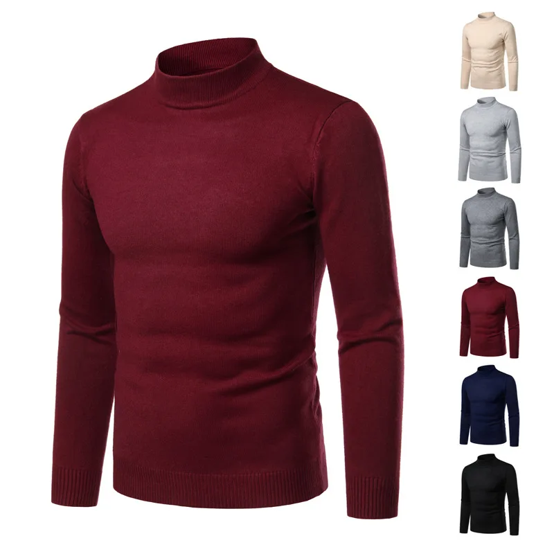 Mandarin Collar Pullover Men Autumn Winter Warm Solid Slim Fit Long Sleeve Yq De Clothing Knitted Casual Male Sweater Pull Homme
Mandarin Collar Pullover Men Autumn Winter Warm Solid Slim Fit Long Sleeve Yq De Clothing Knitted Casual Male Sweater Pull Homme