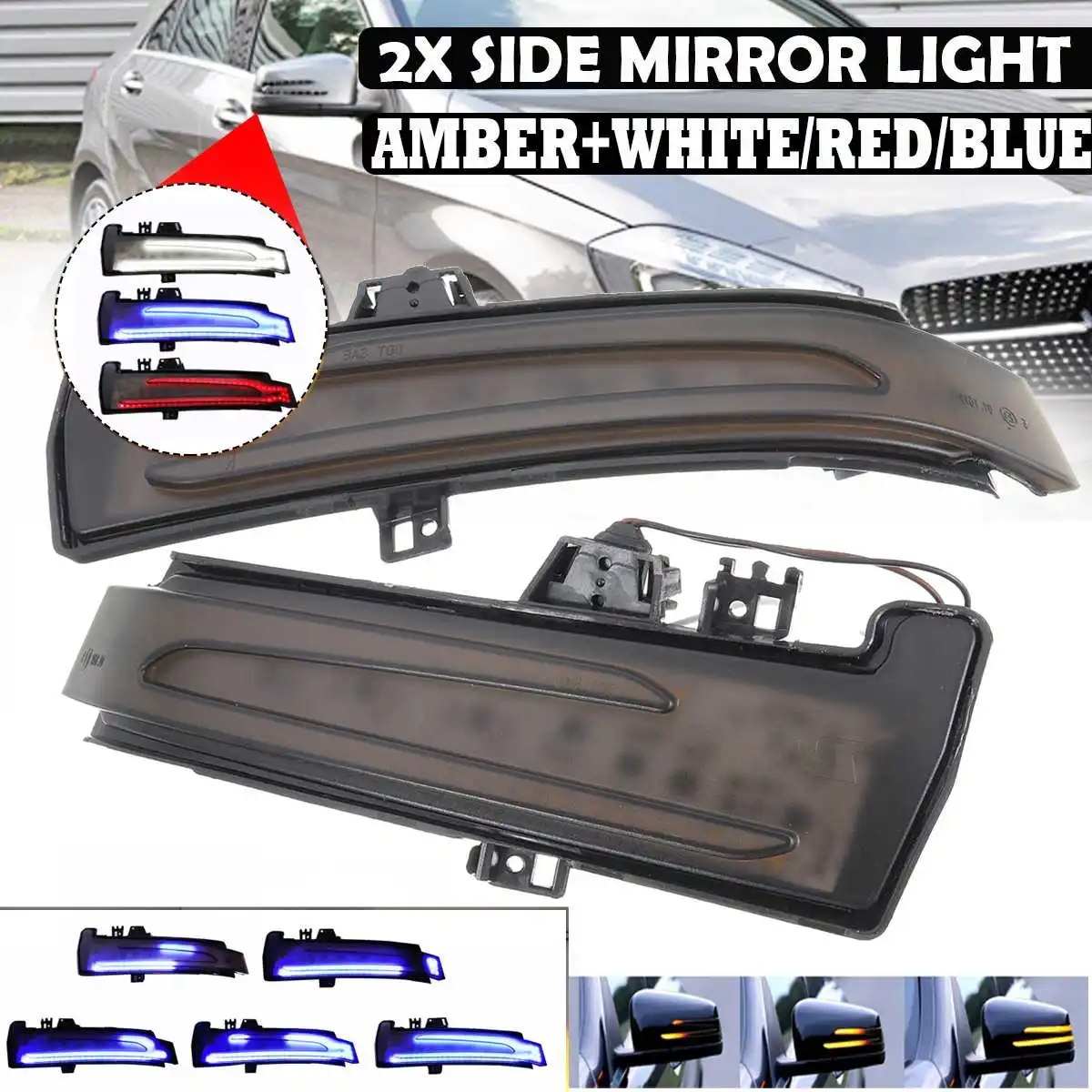 2Pcs Dynamic LED Side Wing Mirrors Indicator Flowing Turn Signal Light Startup Breath Light for W218 CLS550 CLS63
2Pcs Dynamic LED Side Wing Mirrors Indicator Flowing Turn Signal Light Startup Breath Light for W218 CLS550 CLS63