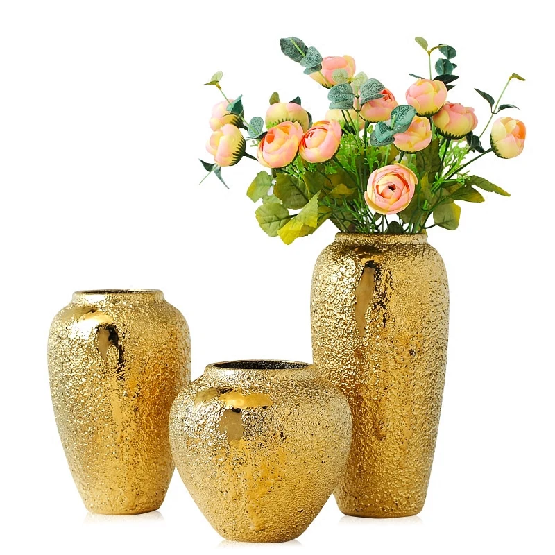 Gold vase home living room TV cabinet wine cabinet decoration ornaments soft art ceramic gold-plated vase Ceramic vase
Gold vase home living room TV cabinet wine cabinet decoration ornaments soft art ceramic gold-plated vase Ceramic vase