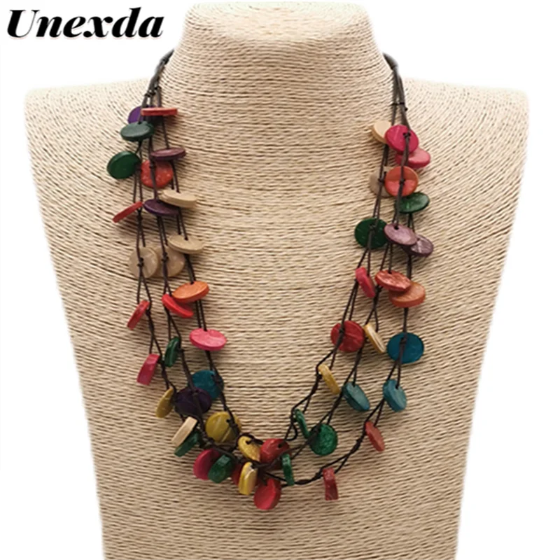 Democracy Style Necklace Layered Color Wood Round Choker For Women Bohemian Long Chain Necklaces Wholesale Jewelry
Democracy Style Necklace Layered Color Wood Round Choker For Women Bohemian Long Chain Necklaces Wholesale Jewelry