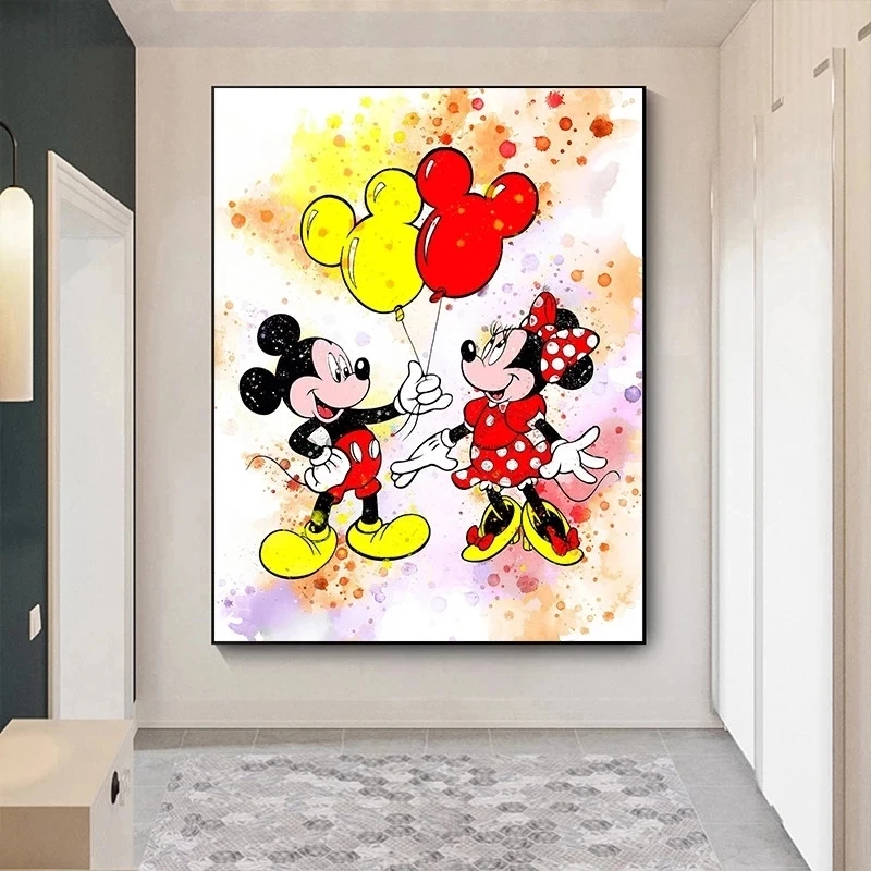 Mickey Minnie and Balloon Poster Wall Art HD Print Disney Cartoon Canvas Painting Home Decor Bedside Background No Frame Picture
Mickey Minnie and Balloon Poster Wall Art HD Print Disney Cartoon Canvas Painting Home Decor Bedside Background No Frame Picture