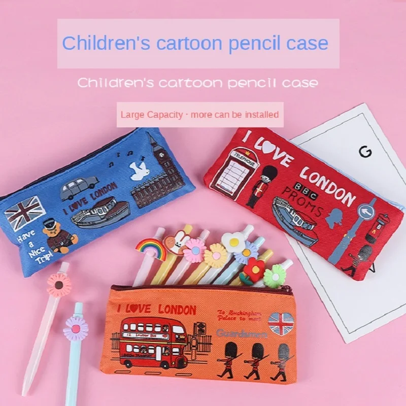 Canvas British Style Zipper Pencil Case School Kawaii Pencil Bag Pouch Office Students Kids Cute School Supplies Stationery
Canvas British Style Zipper Pencil Case School Kawaii Pencil Bag Pouch Office Students Kids Cute School Supplies Stationery