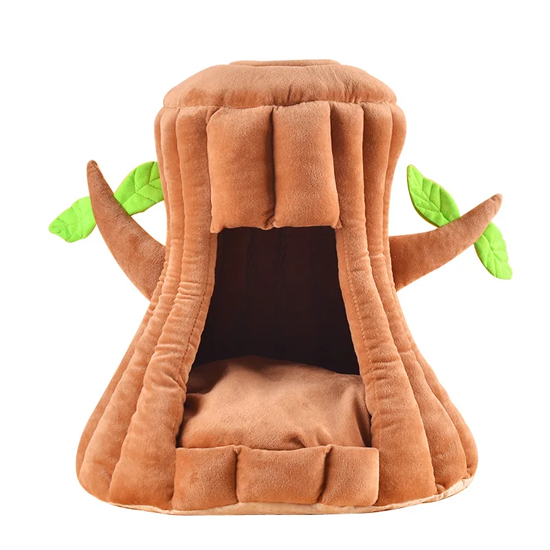 HEYPET Cat Warm Cave Lovely Tree Design Puppy Winter Bed House Kennel Fleece Soft Nest For Small Medium Dog for Cats | Дом и сад
