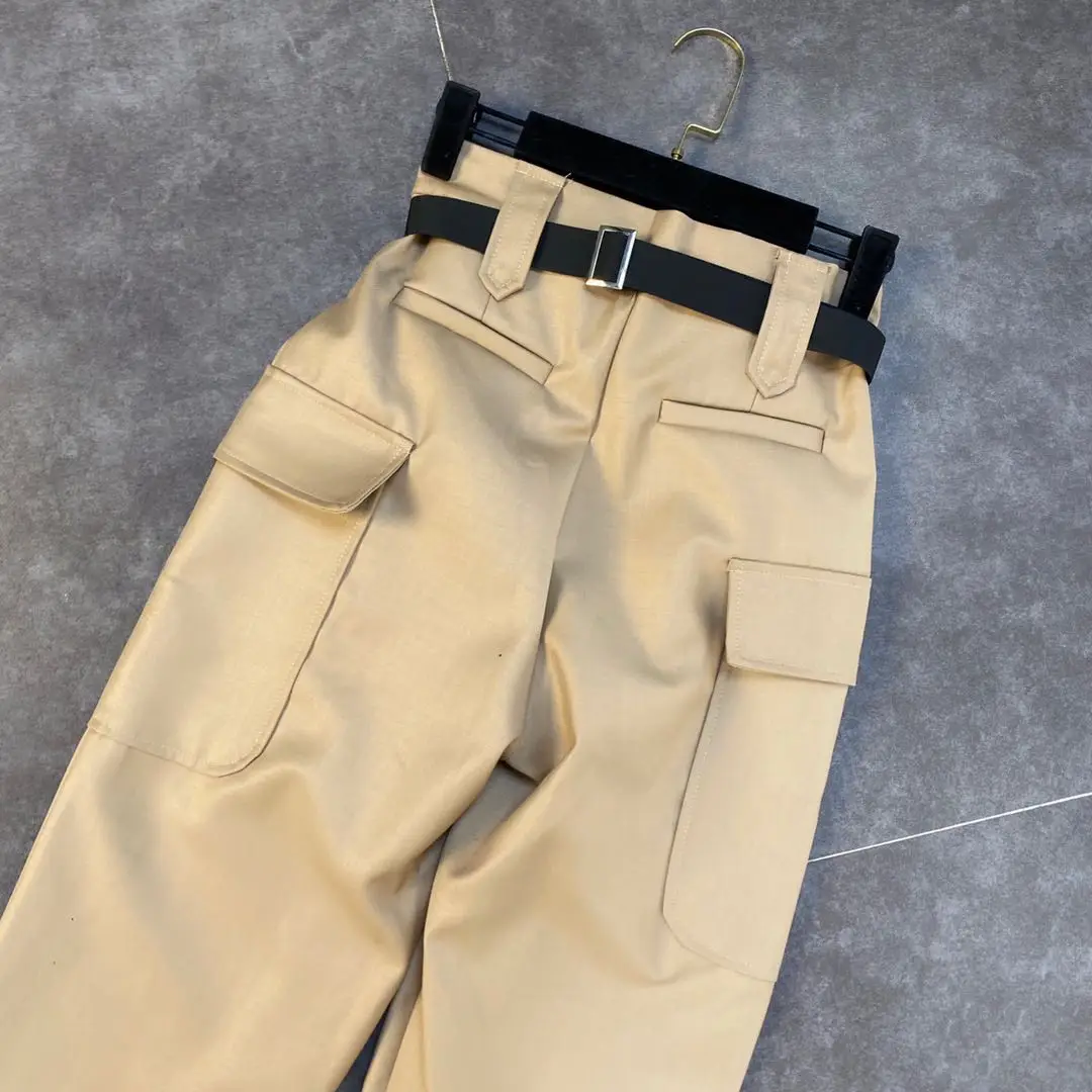 ZCSMLL with Belt Woman Pants Side Pocket Necking Handsome Street Overalls Trend Pants for Women 2021 Spring
ZCSMLL with Belt Woman Pants Side Pocket Necking Handsome Street Overalls Trend Pants for Women 2021 Spring