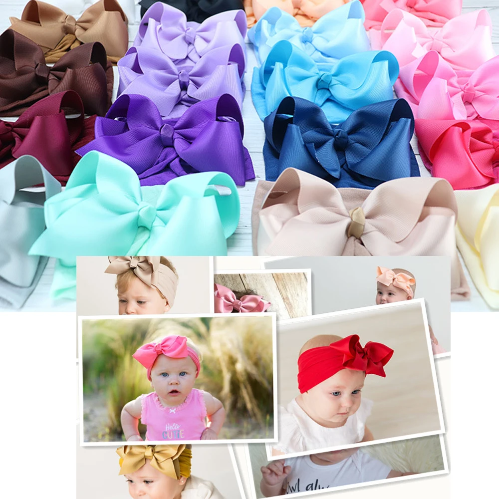 2021 New 5 Inch Ribbon Knot Bow Soft Baby Headbands Toddler Headwraps Baby Solid Turban Hats Babes Caps Elastic Hair Accessories
2021 New 5 Inch Ribbon Knot Bow Soft Baby Headbands Toddler Headwraps Baby Solid Turban Hats Babes Caps Elastic Hair Accessories