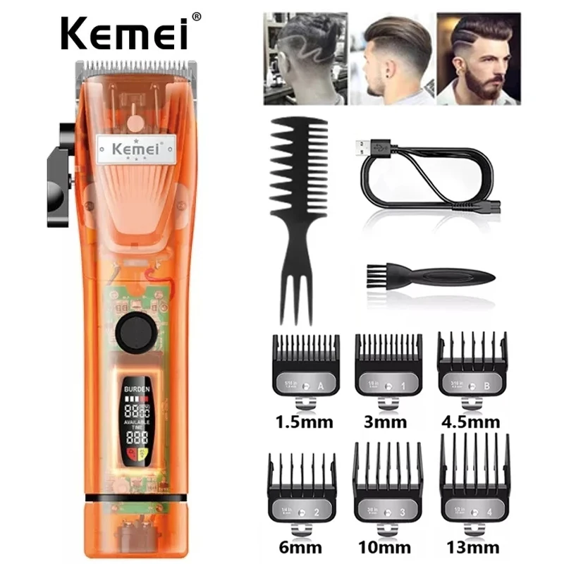 Original Kemei Professional Taper Lever Adjustable Electric Hair Clipper Barber Shop Hair Trimmer for Men Beard Haircut Machine
Original Kemei Professional Taper Lever Adjustable Electric Hair Clipper Barber Shop Hair Trimmer for Men Beard Haircut Machine