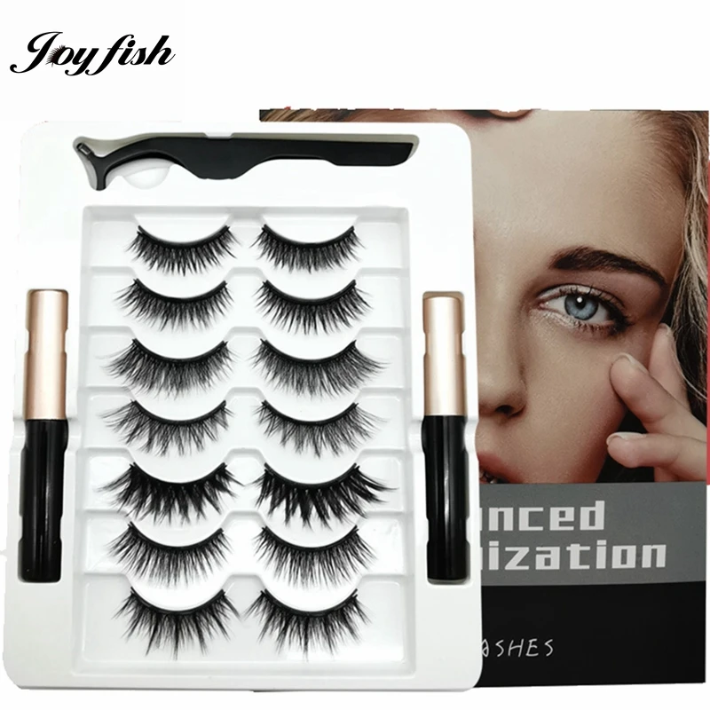 Magnetic Eyelashes Kit 7 Pairs 5 Magnet False Lashes Mink 3d Natural Thick Mix Lash Extension Makeup Tools
Magnetic Eyelashes Kit 7 Pairs 5 Magnet False Lashes Mink 3d Natural Thick Mix Lash Extension Makeup Tools