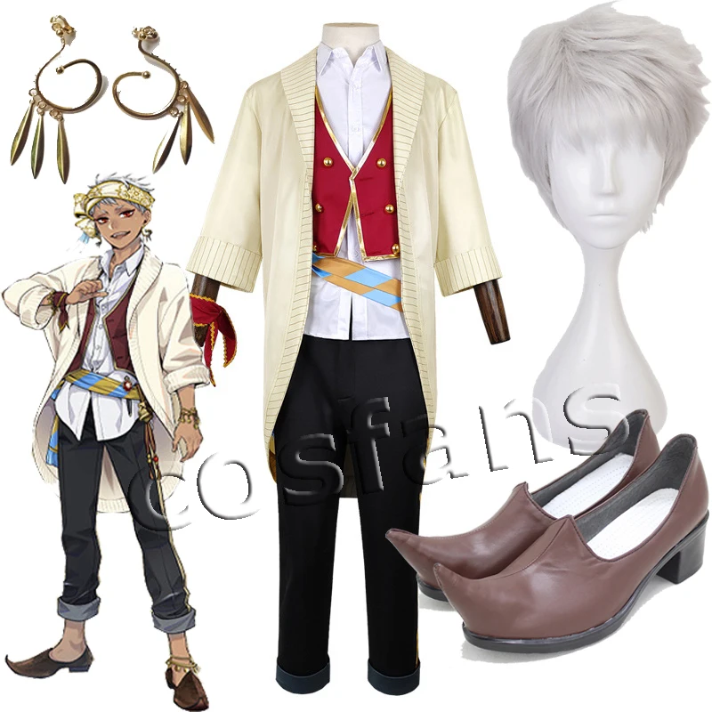Game Cosplay Twisted Wonderland Scarabia Kalim Uniform Men and Women Full Costume Kalim Cosplay Shoes Boots Wig for Halloween
Game Cosplay Twisted Wonderland Scarabia Kalim Uniform Men and Women Full Costume Kalim Cosplay Shoes Boots Wig for Halloween