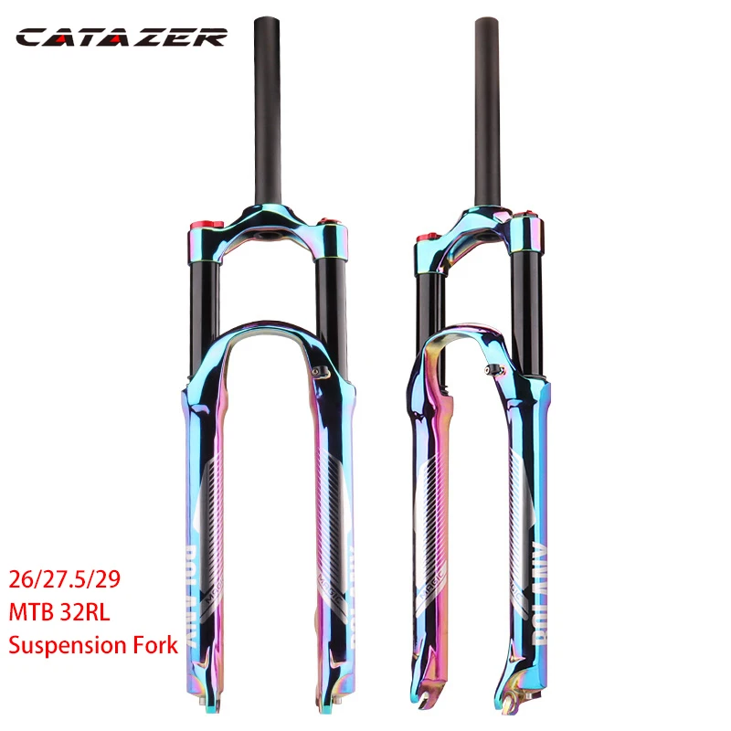 Catazer Rainbow 27,5/29er воздушная вилка с вакуумным покрытием для горного велосипеда, вилка из магниевого сплава для путешествий 120 мм, вилка для горн...
Catazer Rainbow 27,5/29er воздушная вилка с вакуумным покрытием для горного велосипеда, вилка из магниевого сплава для путешествий 120 мм, вилка для горн...
