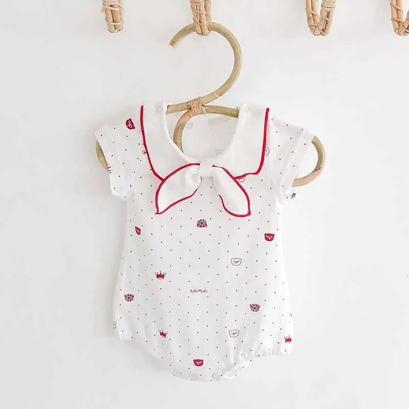 Baby Newborn Infant Bodysuit Cute Baby Girls Jumpsuits Cotton Infant Girl One Piece Polka Dot Crown Print Bow Tie Rompers
Baby Newborn Infant Bodysuit Cute Baby Girls Jumpsuits Cotton Infant Girl One Piece Polka Dot Crown Print Bow Tie Rompers