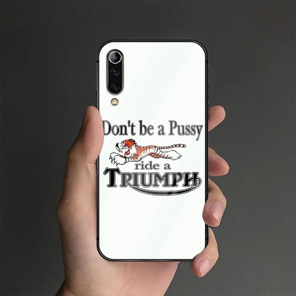 Triumph Motorcycle Phone Tempered Glass Case Cover For Xiaomi Mi A3 Max3 Note 9 10 I T Pro Lite Ultra Silicone Tpu Bumper Luxury 
Triumph Motorcycle Phone Tempered Glass Case Cover For Xiaomi Mi A3 Max3 Note 9 10 I T Pro Lite Ultra Silicone Tpu Bumper Luxury