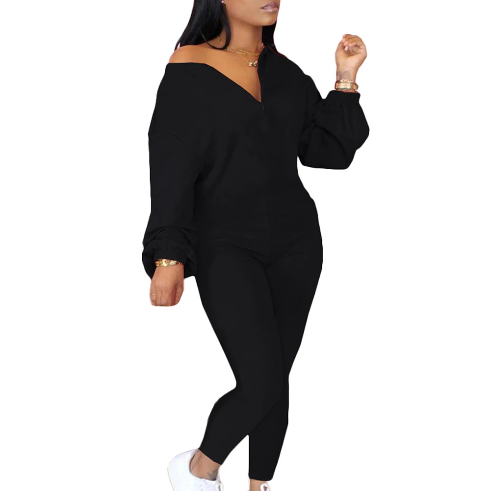 Hot Solid Zip Up Round Neck Long Sleeve Jumpsuit for Women Oblique Collar Casual Fashion Body Suit DO2
Hot Solid Zip Up Round Neck Long Sleeve Jumpsuit for Women Oblique Collar Casual Fashion Body Suit DO2