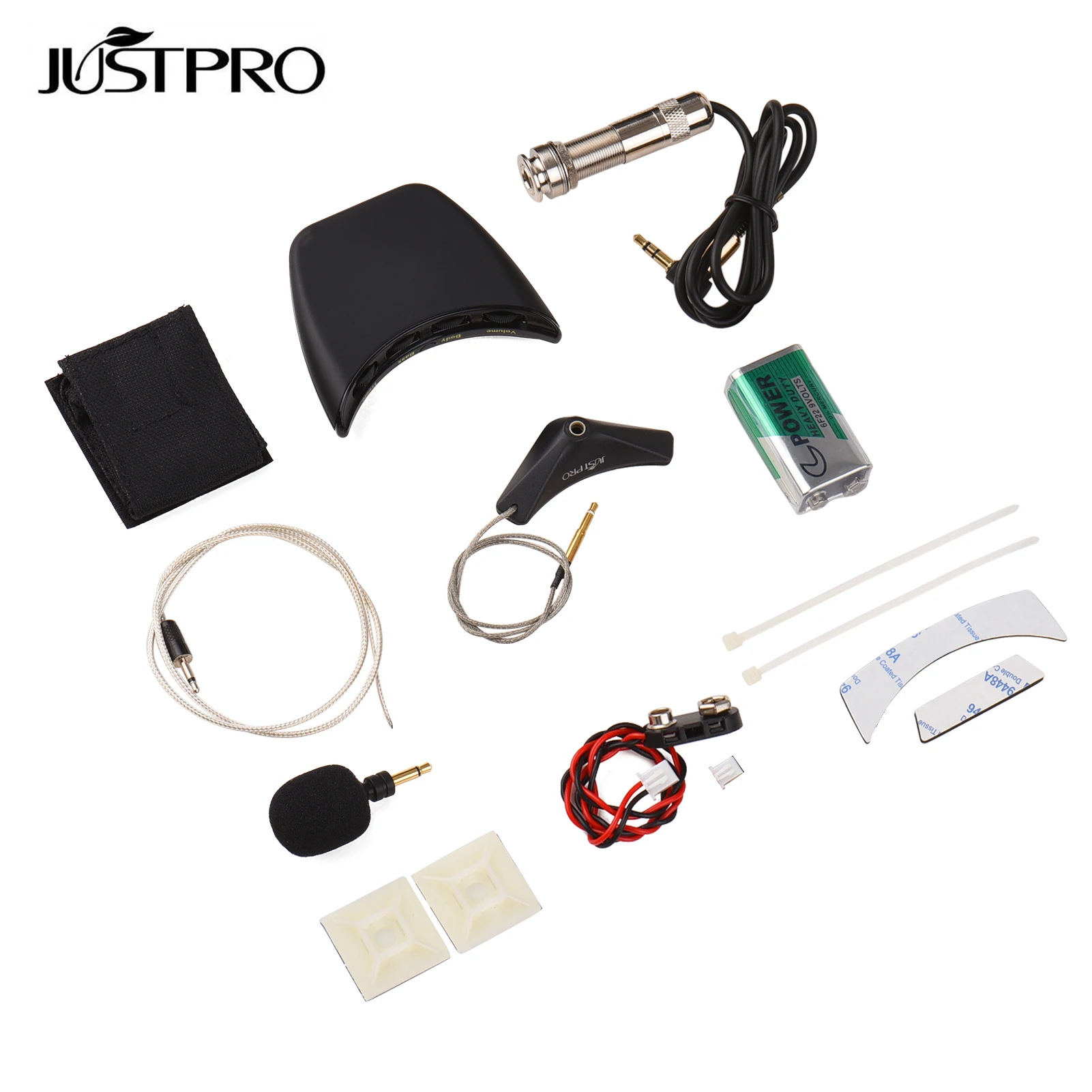 JUSTPRO Acoustic Guitar Soundhole Pickup Piezo with Microphone Double Pickup System for Acoustic Folk Guitar
JUSTPRO Acoustic Guitar Soundhole Pickup Piezo with Microphone Double Pickup System for Acoustic Folk Guitar