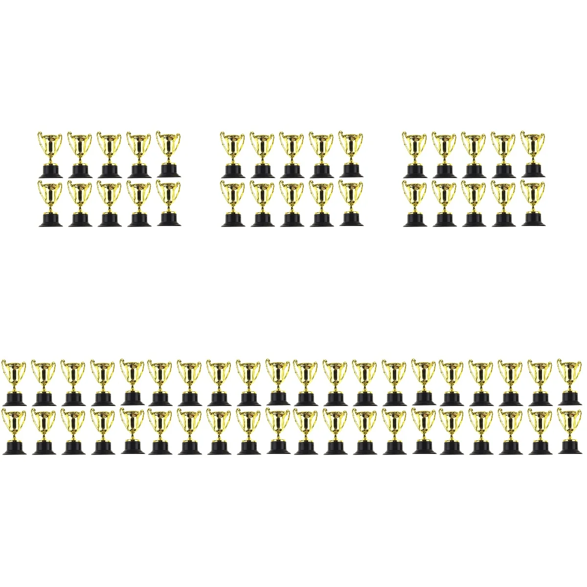 140 Pcs Mini Plastic Gold Cups Trophies for Party Children Learning Toys (Golden)
140 Pcs Mini Plastic Gold Cups Trophies for Party Children Learning Toys (Golden)