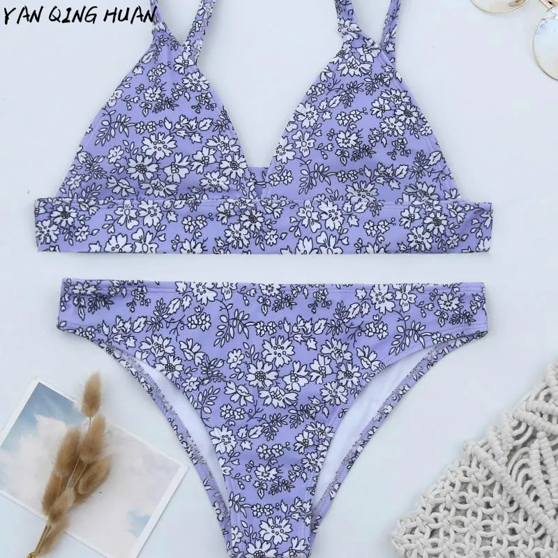 Sexy Bikini Set Floral Harajuku Sling Women's Bikini Bandage Split Swimsuit High Elasticity Small Fresh Two-piece Suit
Sexy Bikini Set Floral Harajuku Sling Women's Bikini Bandage Split Swimsuit High Elasticity Small Fresh Two-piece Suit